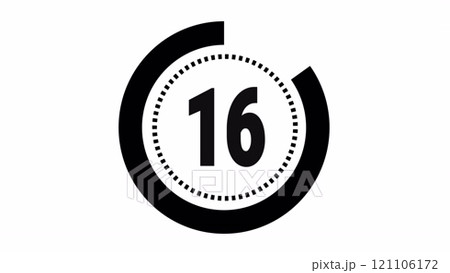 進行状況サークル付きカウントダウンタイマー 20秒 」の動画素材 ロイヤリティフリー 1104763905Shutterstock