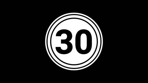 20秒の青い円のカウントダウンタイマー透過アニメーション」の動画素材 ロイヤリティフリー 1099162269Shutterstock