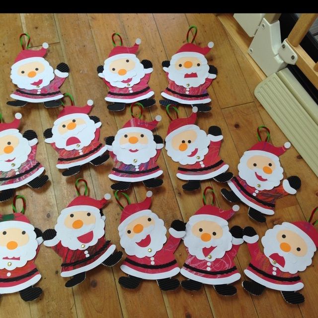 サンタさんとトナカイ 製作とみよ保育園