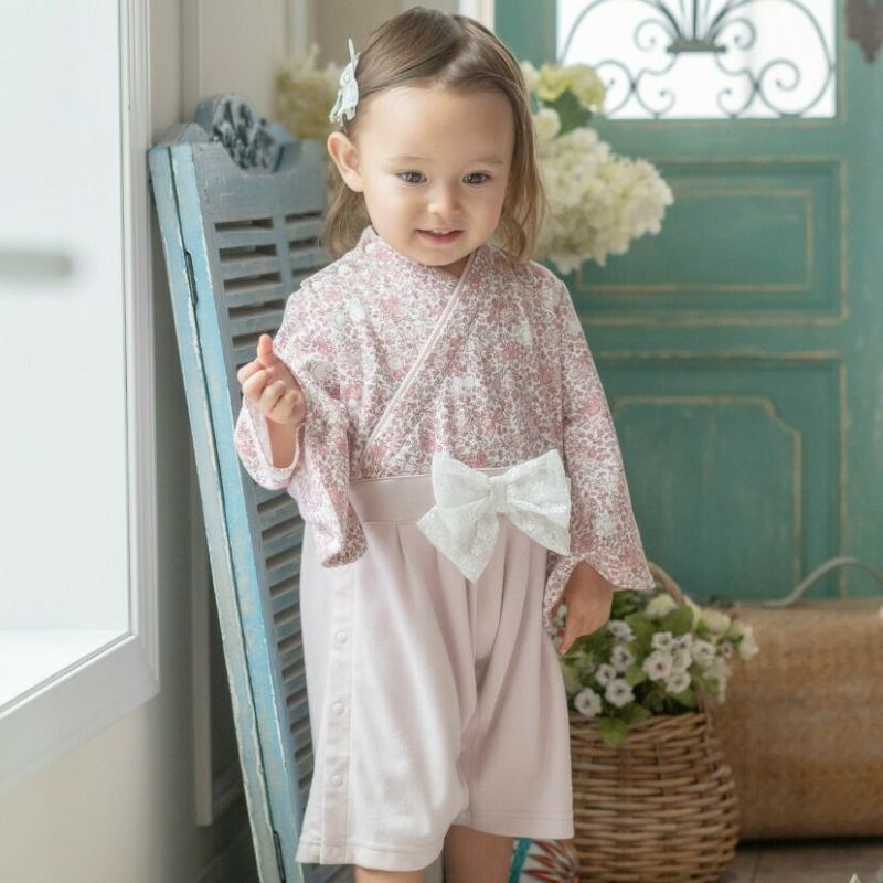 90 ベビー キッズ 女の子 袴ロンパース はかま ロンパース ひな祭り 着物の通販 by sky♪'s shopラクマ