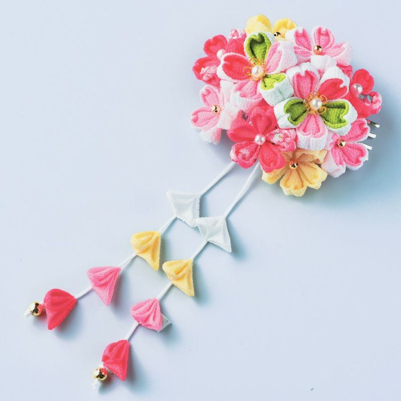 作り方 つまみ細工で手作りする七五三の髪飾り！簡単に作れる案内シート無料配布♪シロクマノート