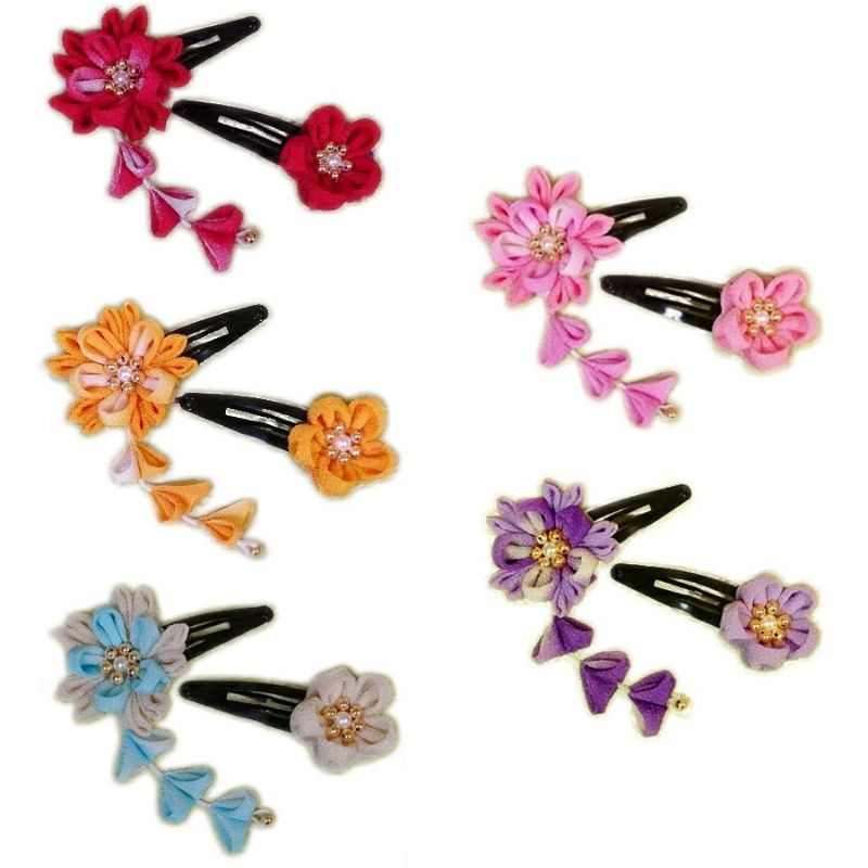 楽天市場３歳７歳 七五三つまみ細工髪飾りの手作り材料セット おうち時間 おうちじかん 七歳 三歳 手づくり : かんざし 小間物 おはりばこ