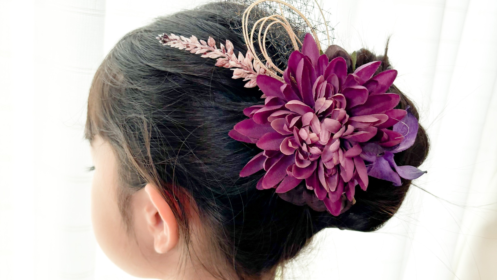 つまみ細工七五三髪飾り✨, 3歳様向け❤︎, 可愛い新色出ました✨✨✨, パーツを選んで組んでいく作業が楽しいっ💓,つまみ細工,七五三,七五三髪飾り,七五三3歳