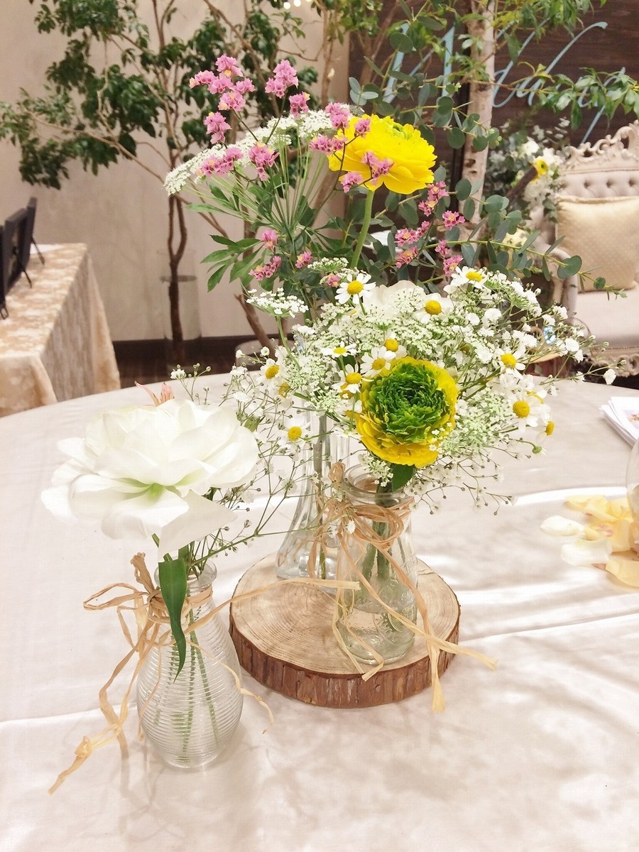 ゲストテーブル装花結婚式 フラワー 会場装花– 結婚式準備サイトCORDY コーディ