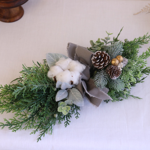 christmasスワッグ 横長スワッグ クリスマス