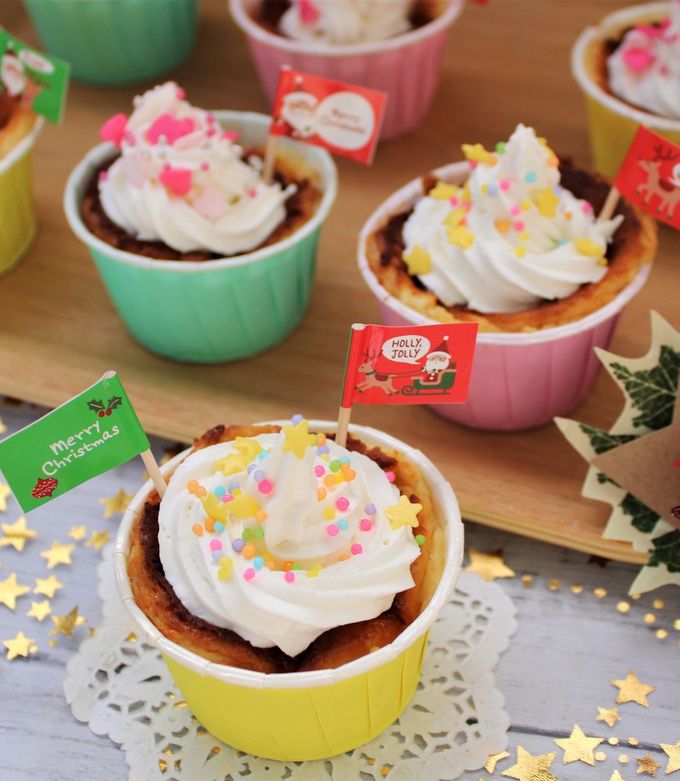 クリスマスベイクドチーズケーキ 5号ケーキ グルテンフリー クリスマス2025 バラのマドレーヌのお店ランジェラCake.jp