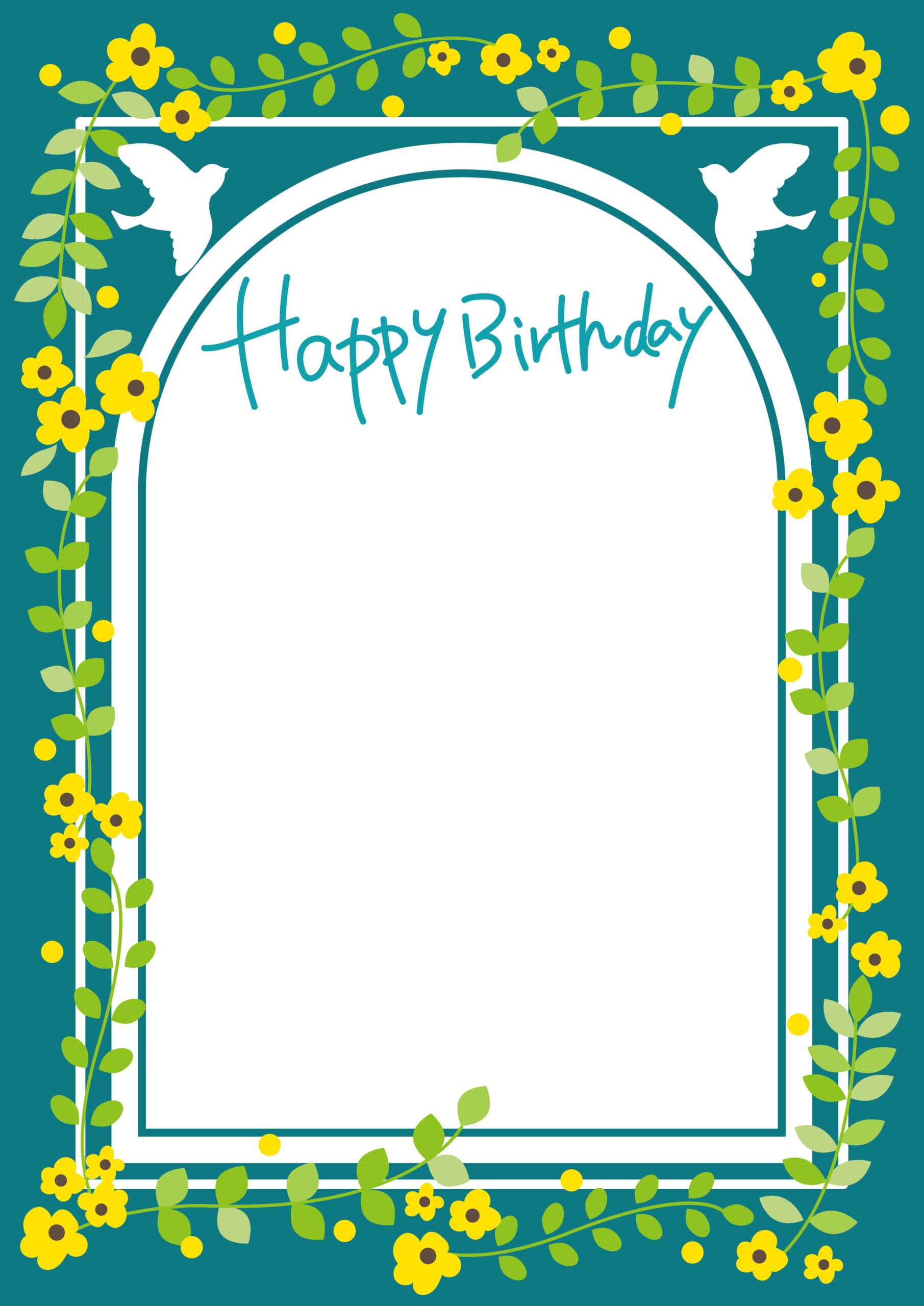 バースデーカード無料デザインテンプレートプリントわんパグ