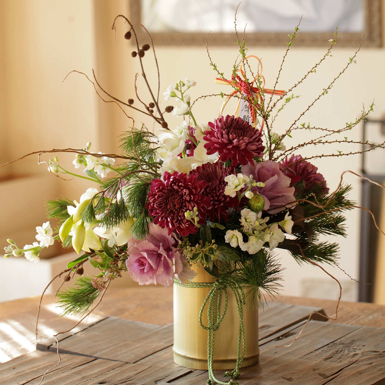 お正月用アレンジメント