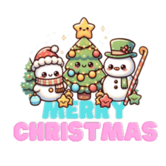 クリスマス無料LINEスタンプ「クリスマスカード メリークリスマス 」無料LINEスタンプ