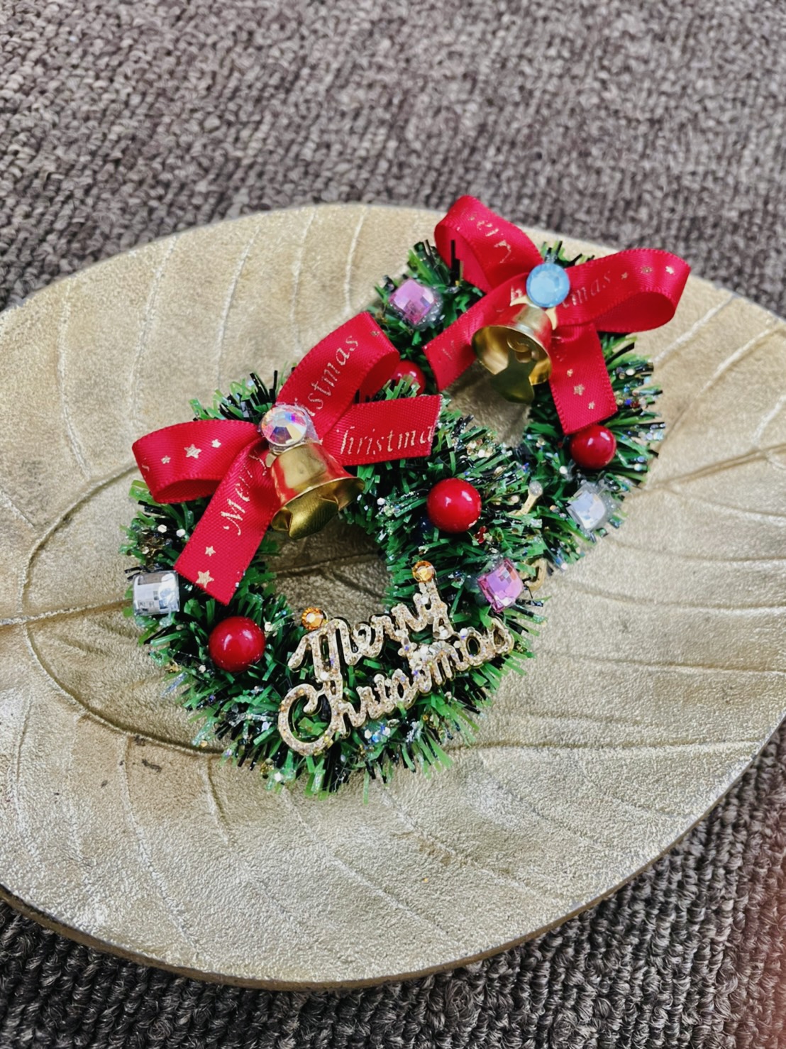 受注制作 羊毛フェルトクリスマスブローチ3点セット 完成次第発送致します ブローチ ココロがハッピー 通販 8048121Creema クリーマ