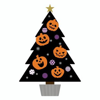 ハロウィンツリーって、知っていましたか ？？ おばけやかぼちゃのオーナメントを飾って、 お星さまの代わりに魔女の帽子を被せてハロウィン仕様に🧙🌲🎃👻ハロウィンシーズンからクリスマスツリーを飾れる、すごいアイデアで感動しました🧙🌲🎃👻 この投稿に「💎」と