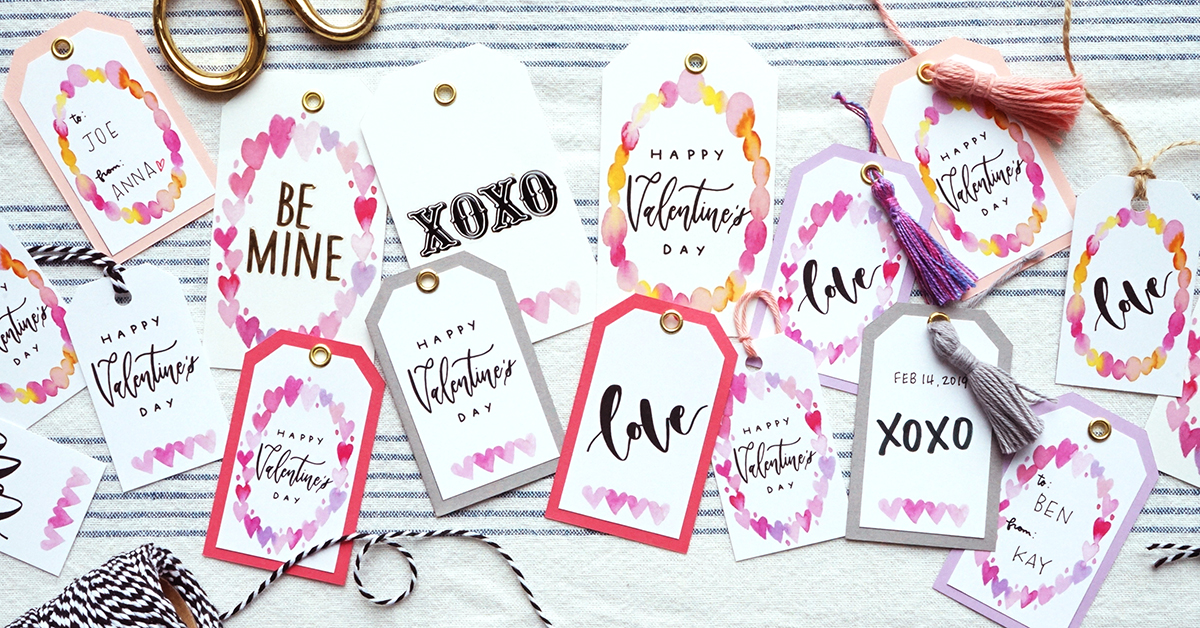 Satohomオリジナル「バレンタイン・ギルトタグ」を使ったバレンタインDIY＜無料テンプレート＞TOMBOW FUN ART STUDIOトンボ鉛筆