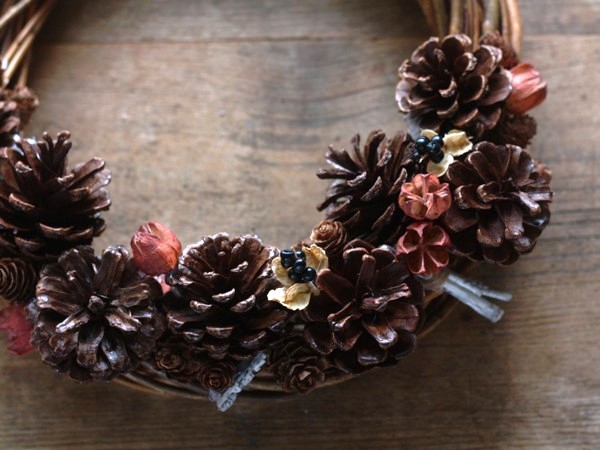 野遊びで拾った松ぼっくりで！クリスマスリースの作り方 災害救助犬コアと家族の日記 Vol.23サスティナブル＆ローカルBE-PAL キャンプ、アウトドア、自然派生活の情報源ビーパル