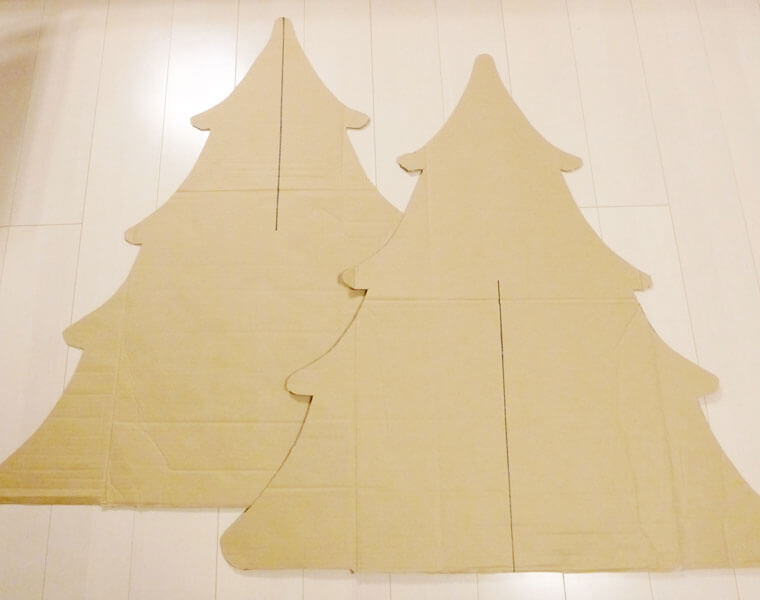 光る！本格手作りクリスマスツリー！ 子どものクリスマスアート大阪の絵画教室・お絵描き教室モネスク