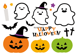 商用フリーイラスト_無料_10月_ハロウィンかぼちゃ_ランタン_コウモリ_halloween - 商用OK!フリー素材集「ナイスなイラスト」