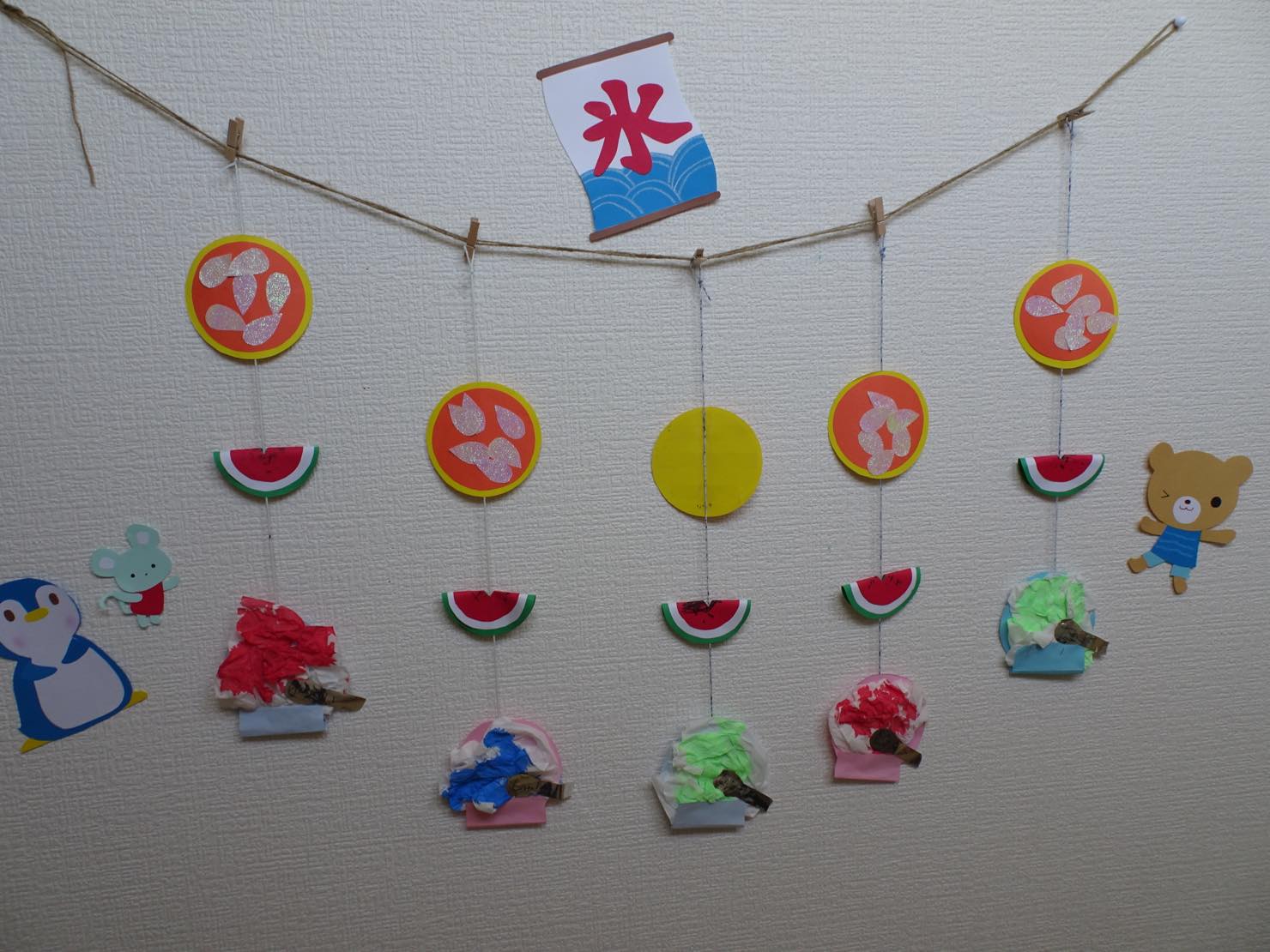 製作 0歳児にも♪ 夏の製作 金魚すくい 夏祭り 壁面 作り方 簡単