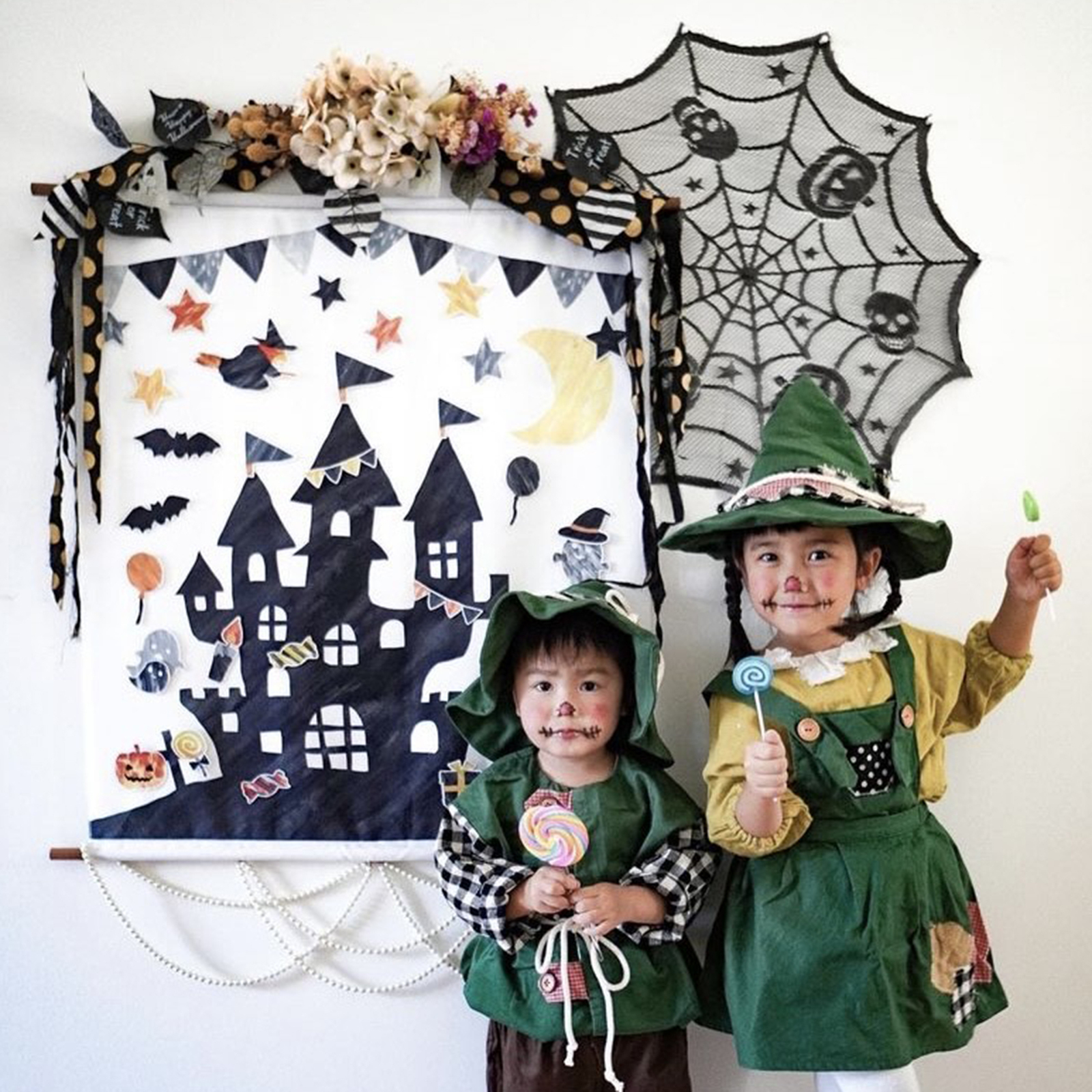 タペストリー ハロウィン おしゃれ プレゼント インテリア 装飾 壁飾り 厚手 150×200HALLOWEEN Lサイズ七色良品