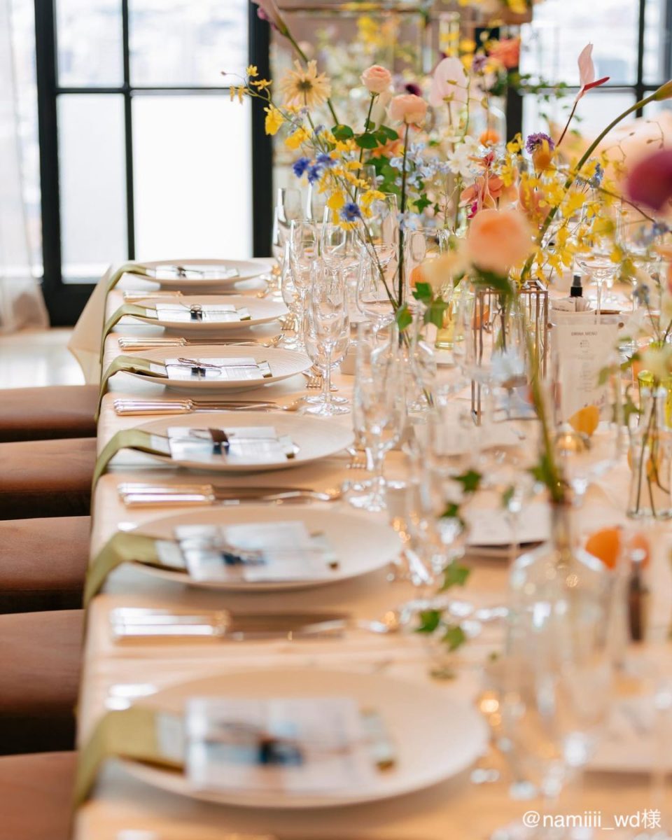 和テーブルコーデ盆栽 和婚 ◼️思い出の場所やロケーションの良い場所で挙げたい🍄当店は全て持ち込み自由、プランとか縛りとかはございません。ふたりらしい結婚式を一緒に相談しながら作ります。お気軽にお問い合わせください！プレ花嫁 weddingウエディング