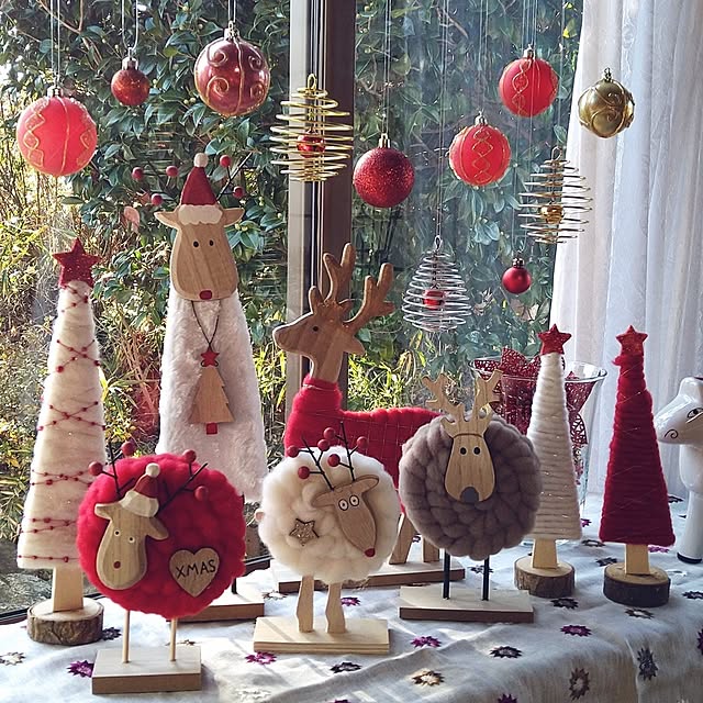 リビング クリスマスディスプレイ マスキングテープ 耐震マット 地震対策のインテリア実例 - 2015-11-12 15:32:47RoomClip ルームクリップ