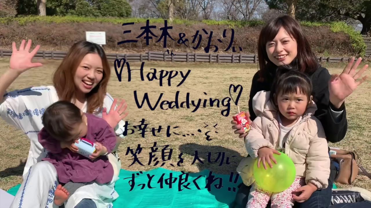 結婚式で贈るビデオメッセージの例を紹介！10秒や30秒でも伝わる！似顔絵グラフィックス