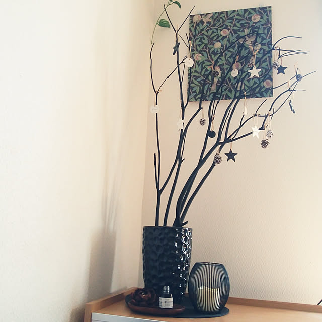 クリスマス,クリスマス雑貨,クリスマス雑貨DIY,木の枝クリスマス,小枝クリスマス,小枝ツリー,木の枝ツリー,手作りクリスマスツリー ,壁クリスマス,クリスマスインテリア,ガーランドクリスマス,おしゃれクリスマス飾り,クリスマス飾り手作り雪見日和