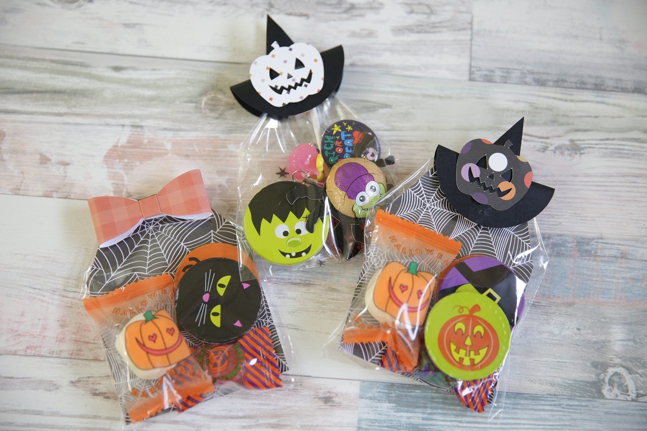 ハロウィン🎃🍭 簡単！ペロペロキャンディがすっぽり入るかぼちゃの作り方💕🍬 shortsラッピング