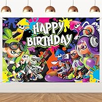 スプラトゥーン 誕生日 飾り付け パーティー 飾り 風船 バルーン ケーキトッパー ハッピーバースデーバナー : しあわせ生活館ヤフーショッピング店- 通販 - Yahoo!ショッピング