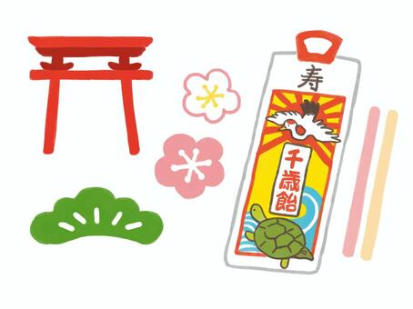 七五三のイラスト「千歳飴」かわいいフリー素材集 いらすとや