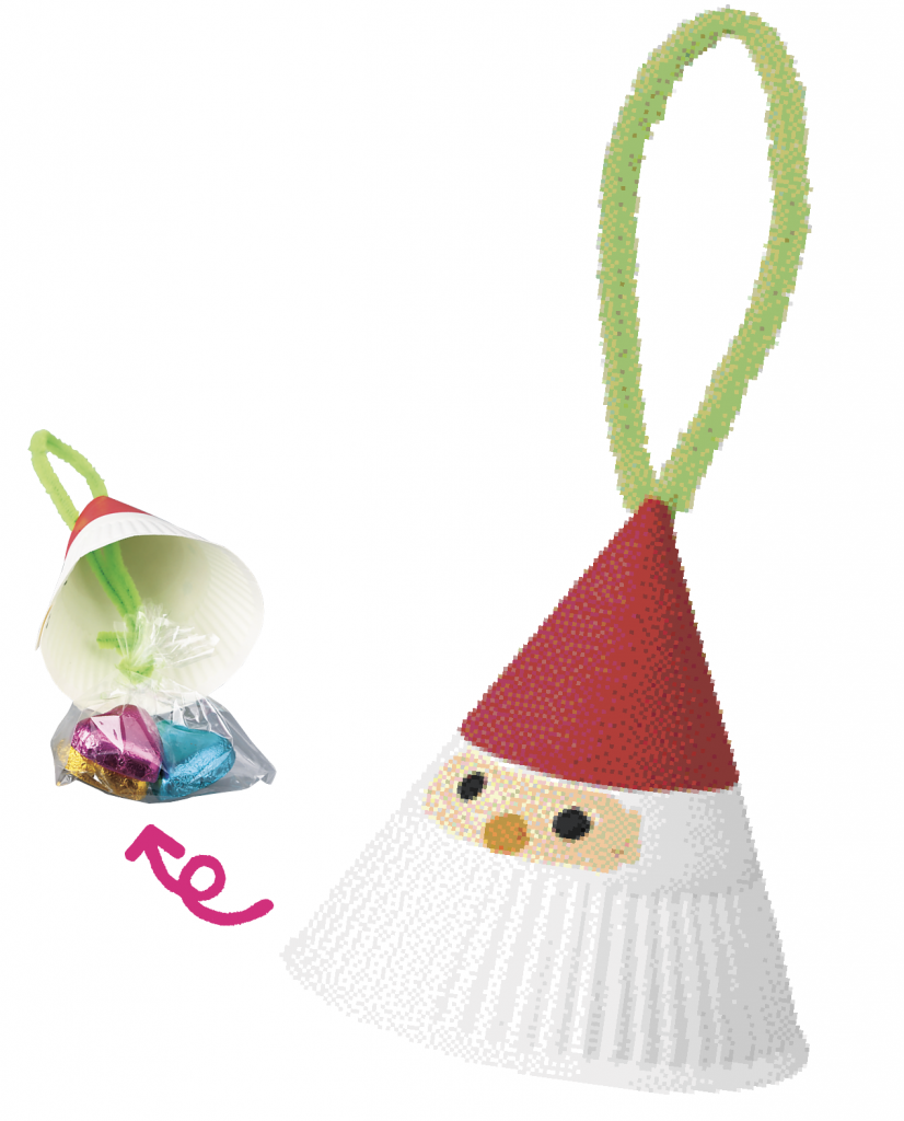 サンタとトナカイの紙コップ人形〜クリスマスにぴったり製作遊び〜保育と遊びのプラットフォーム ほいくる