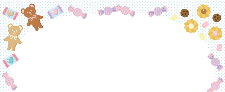 かわいいお菓子屋さんフレーム＜ホワイトデー・キャンディー・マカロン・飴・あめ・お菓子・洋菓子・ショップ・枠・デコレーション＞ホワイトデーに使えるフレーム素材無料イラスト素材TemplateBox
