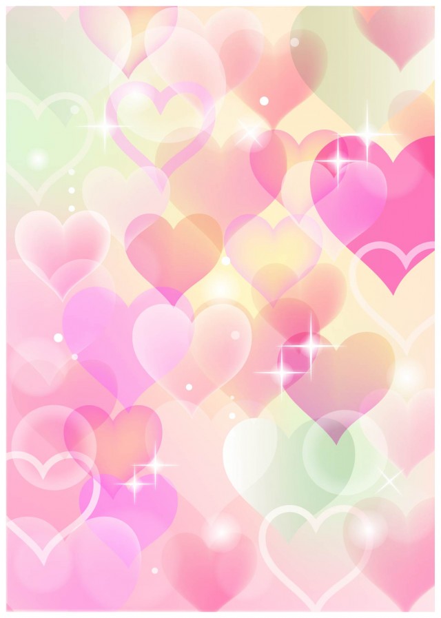 バレンタインな背景 7種OKUMONO