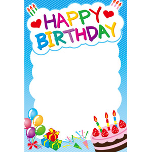 誕生日無料イラスト かわいいフリー素材集 フレームぽけっと