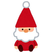 クリスマスツリーとサンタクロース かわいい クリスマス イラスト無料 フリー91542素材Good