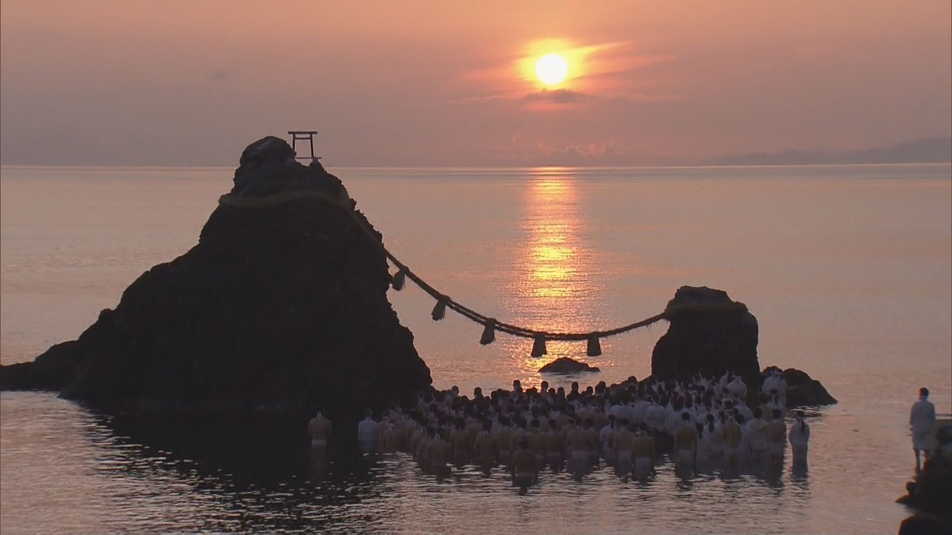 アクリル絵の具で 伊勢 夫婦岩の日の出 を描く方法初心者が簡単に絵を描く方法junya_art