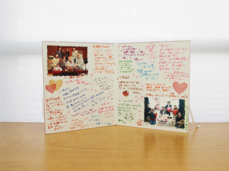 誕生日カード色紙メッセージ色紙中サイズ