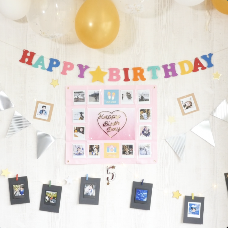 誕生日の飾り付け！簡単でおしゃれな手作りアイデア特集 作り方、型紙、無料素材あり