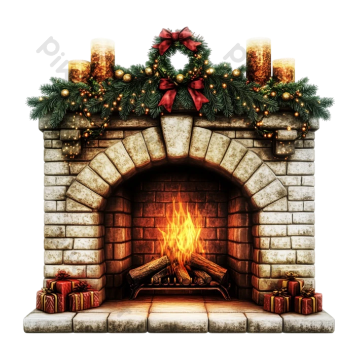 1,205 暖炉 クリスマス High Res Illustrations - Getty Images