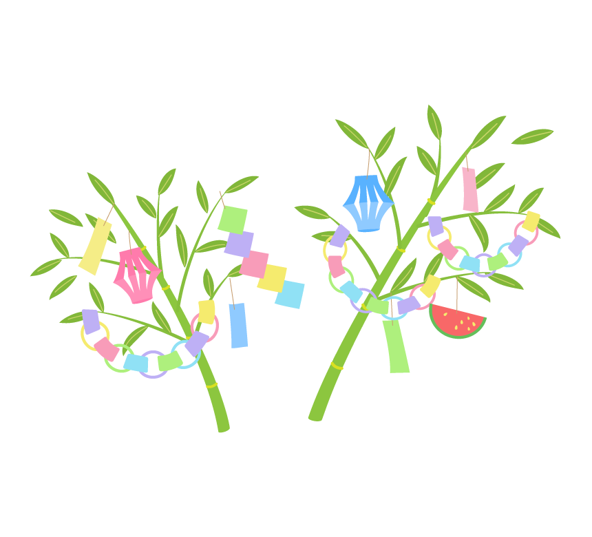 商用フリー・無料イラスト_七夕飾り_短冊_天の川_七月_july_tanabata037 - 商用OK!フリー素材集「ナイスなイラスト」