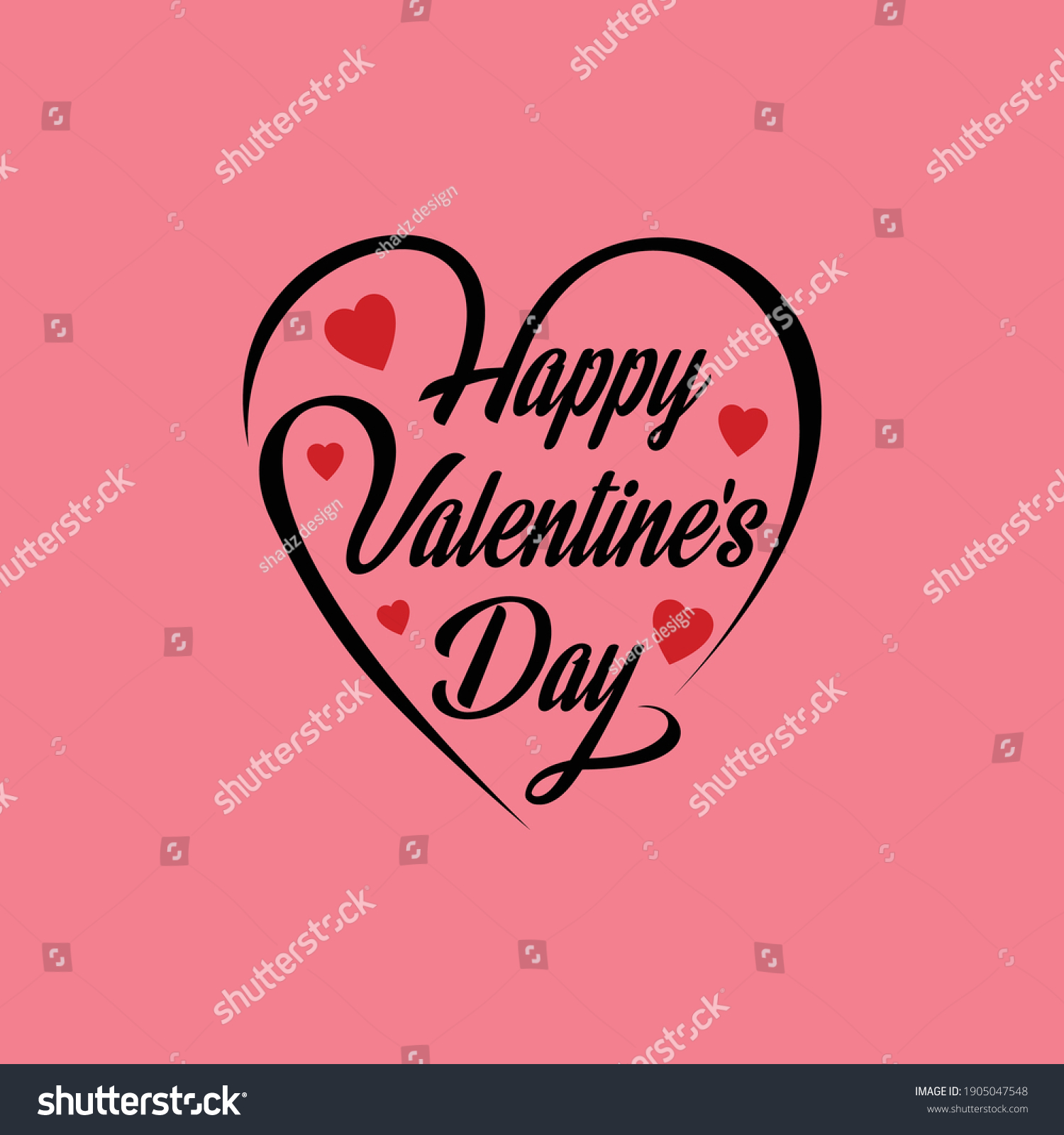 ハッピーバレンタインデー。手書きの碑文をレタリングします。スタイリッシュでモダン、ラグジュアリーなカリグラフィー。パンフレット、ポスター、バナー、webのデザインのフレーズ。世界の愛の祭典Premiumベクトル素材