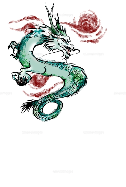 龍 竜たちとHappy New Year 辰年 年賀状無料イラスト の無料イラストフリーイラスト素材集 ジャパクリップ