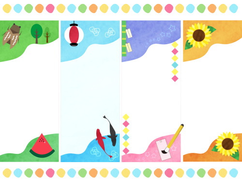 七夕の星と笹柄の短冊8枚のひな形無料の雛形・書式・テンプレート・書き方ひな形の知りたい