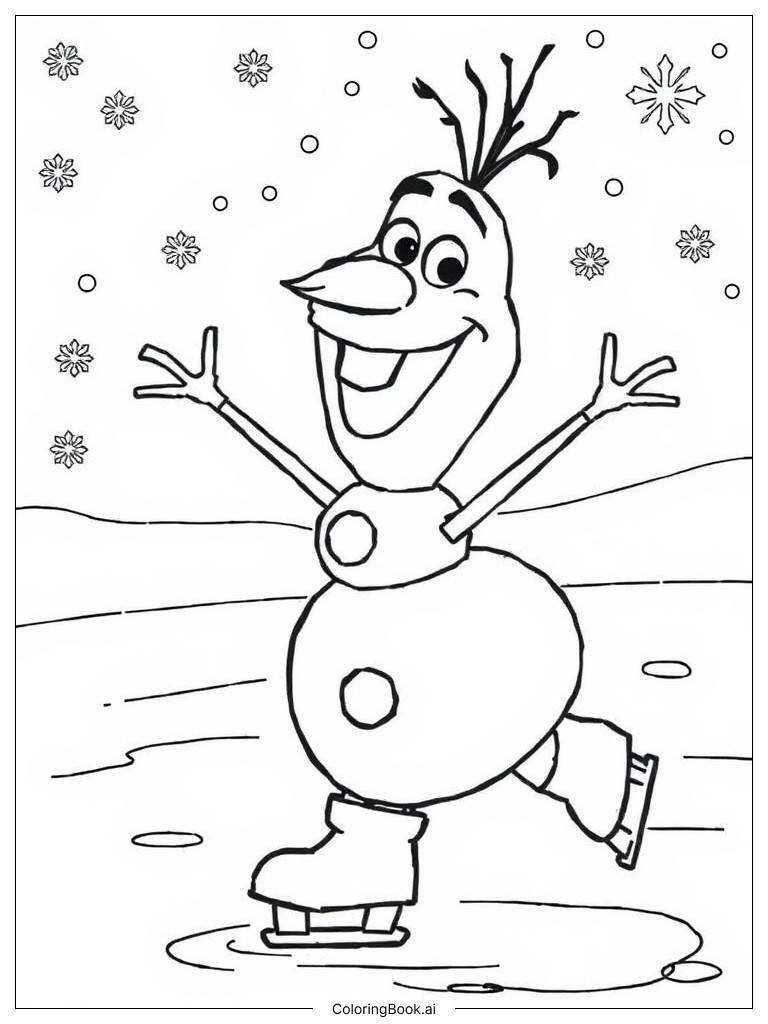 かわいい雪だるま塗り絵イラストベクター画像のイラスト素材・ベクター Image 189124838