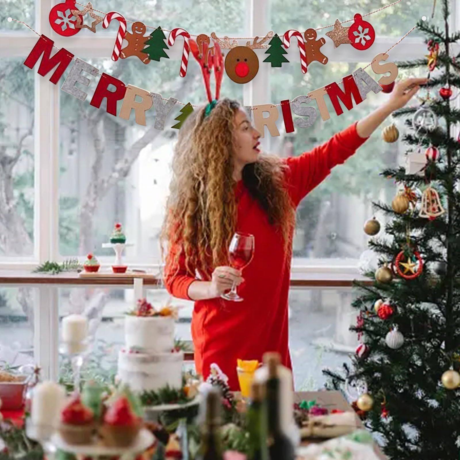 サンタが可愛い♡手作りクリスマスガーランド素材 サンタ・スノーマン・トナカイ・ツリーダウンロード販売HAPPY BIRTHDAYCRAFTS ハピバクラフト 〜誕生日の飾り付けや手作りメッセージカードのお店