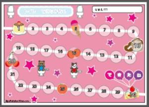 無料ダウンロード できたねシール台紙に！100までの数を学べるポイントカードouchiedu