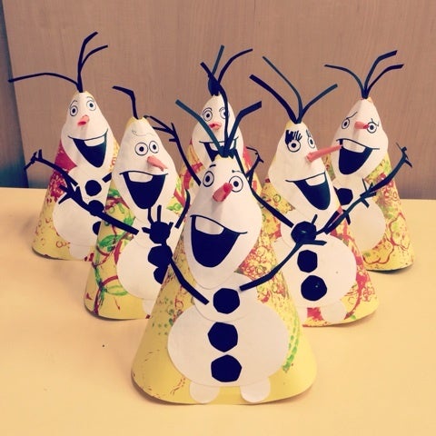 サンタさんのお面を作ったよ！名鉄スマイルプラス