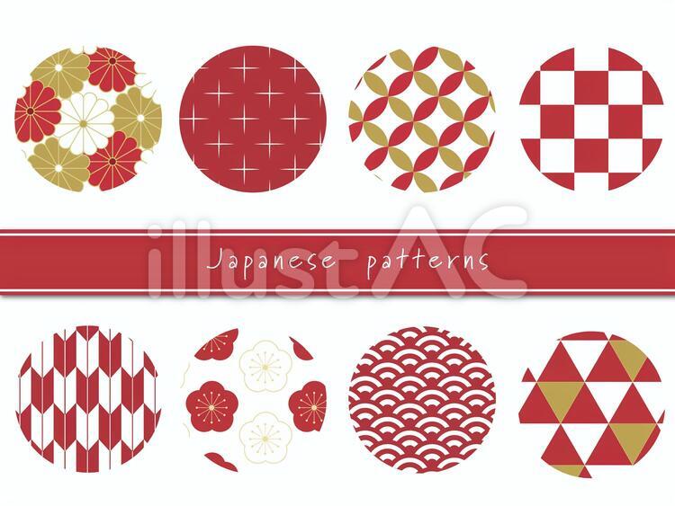 フリーイラスト梅の花と毬のお正月背景パブリックドメインQ：著作権フリー画像素材集