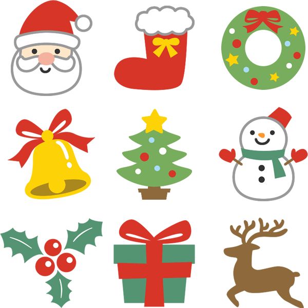 冬の可愛いキャラクターの描き方 雪とクリスマスくま趣味