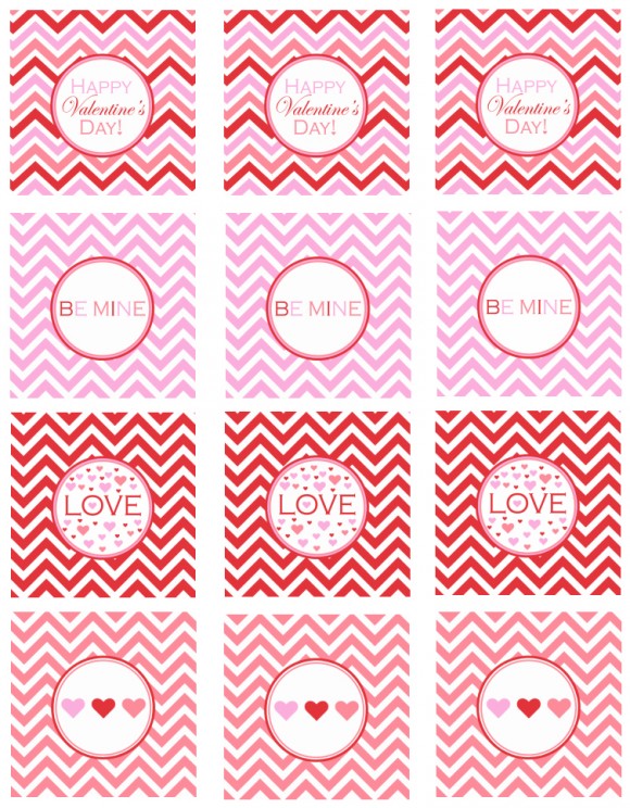 無料テンプレート！バレンタインラッピングのおしゃれギフトタグページ 77ARCH DAYS