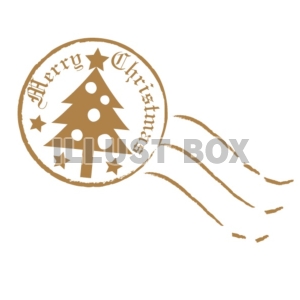 クリスマスな切手とスタンプ：イラスト無料