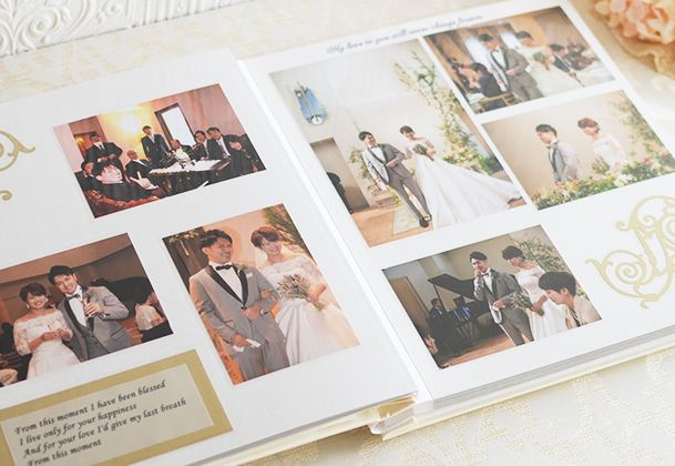 ウエディングアルバムをかっこよく手作りするためのテクニックやデコグッズを紹介しますウエディングアルバムのお店 モノホワイト